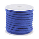 3x1.5 mm bleu faux plat daim cordon X-LW-R003-55-1