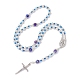 Collane di perle di rosario in acrilico e vetro NJEW-JN04605-4