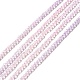 Fili di perle di vetro di colore sfumato trasparente GLAA-H021-01A-08-2