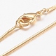 Латунные цепи змейки ожерелья X-MAK-L009-01G-1