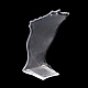 アクリルネックレスディスプレイホルダー  バスト形状  透明  9.8x4.25x12.2cm  穴：1.5mm AJEW-WH0304-94B-2