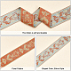 Ethnic style Embroidery Polyester Ribbons OCOR-WH0079-25C-4