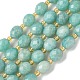 Природных амазонит бисер нитей G-F809-A33-01-2