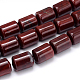 Column Natural Red Jasper Beads Strands G-F216-12-1