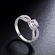 Shegrace 925 anillo de dedo de plata esterlina JR509A-3