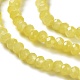 Brins de perles de verre imitation jade peints au four DGLA-A034-J2MM-A24-2