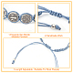 ANATTASOUL 4Pcs 4 Style Saint Benedict Medal Alloy Braided Bead Bracelets Set BJEW-AN0001-69-6