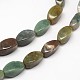 Natural Indian Agate Twist Beads Strands G-F243-02-2