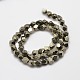 Natural Pyrite Beads Strands G-F197-02-7x7mm-2