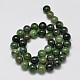 Brins de perles rondes en jade canadien naturel G-M304-20-10mm-2