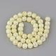 Chapelets de perles en quartz craquelé synthétique GLAA-S134-6mm-06-4