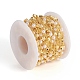 Handgefertigte Perlenkette aus Messing CHC-G011-16G-4