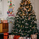 Fingerinspire 3 個クリスマス ノーム エルフ ペイント ステンシル 11.8x11.8 インチ 再利用可能な ノーム エルフ ステンシル クリスマスをテーマにした模様 ステンシル 壁に塗るための木製家具 DIY ホリデー パーティー ホームデコレーション DIY-WH0394-0093-5