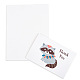 Ensembles de cartes de remerciement avec enveloppe craspire et motif animalier DIY-CP0001-67-1