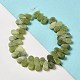 Brins de perles de jade xinyi naturel/jade du sud chinois G-B064-B04-2