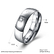 Valentine's Day Gifts Engraved Titanium Steel Couple Rings For Women RJEW-BB16370-8P-3
