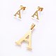 304 Stainless Steel Pendants and Stud Earrings Jewelry Sets SJEW-P099-01G-1