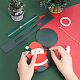 Kit portamonete da cucire in similpelle a tema natalizio DIY-WH0033-58C-3