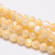 Chapelets de perles rondes en coquillage naturel SSHEL-M013-4mm-02-1