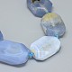 Natural Blue Lace Agate Beads Strands G-F632-39-2