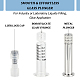 Wiederverwendbare Dosierspritzen aus Glas TOOL-WH0127-36-4