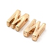 Golden Plated Alloy Beads PALLOY-CJC0001-64KCG-M-2
