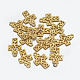 合金のチベット風チャーム  鉛フリー＆カドミウムフリー  クロス  ゴールドカラー  18x12x2mm  穴：1mm EA0111Y-G-4