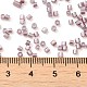 Perles de rocaille en verre lustré de couleurs transparentes SEED-S042-20B-03-4