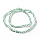 Chapelets de perles en verre opaque de couleur unie GLAA-E036-10D-3