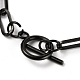 Unisex 304 Stainless Steel Paperclip Chain Bracelets BJEW-H541-03A-EB-2