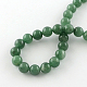 Ronds naturels verts perles aventurine brins X-G-R331-8mm-01-2