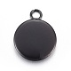 Stainless Steel Pendant Cabochon Settings STAS-L211-03A-B-2