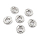 Rhodium Plated 925 Sterling Silver Grommet Eyelet Findings STER-Z001-007P-2