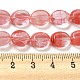 Perle di vetro di quarzo ciliegio fili G-M420-D07-01-4