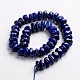 Ronds facettés brins de perles de pierres précieuses teintées et naturelles de lapis lazuli G-J332-C06-2