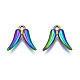 Encantos de la aleación del color del arco iris de la galjanoplastia del estante PALLOY-S180-326-2