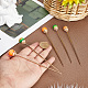 Gorgecraft 5Pcs 5 Colors Cute Orange Resin Hair Sticks OHAR-GF0001-18-3