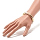 Acrylique imitation pierre gemme tube incurvé perlé gros bracelet extensible pour les femmes BJEW-JB07634-4