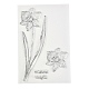 シリコンクリアスタンプ  カード作りの装飾DIYスクラップブッキング用  花柄  19x12.5x0.3cm DIY-A013-27-2