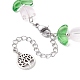 Bracelets de perles de fleurs en verre BJEW-JB09788-02-2