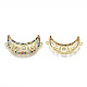 Brass Micro Pave Colorful Cubic Zirconia Links Connectors KK-S061-97G-NR-1