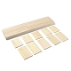 Soportes de tarjeta de exhibición de aretes de madera de 2 ranura EDIS-R027-01B-02-3
