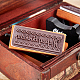 Sellos de goma de madera de diseño de máquina de coser vintage AJEW-WH0152-14-3