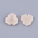 樹脂ビーズキャップ  3花びら  花  ミックスカラー  11.5x11.5x2.5mm  穴：1mm RESI-T040-026-2