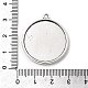 Старинные плоские круглые литые сеттинги подвеска кабошон PALLOY-N0088-43AS-3