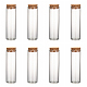 Empty Small Glass Cork Bottles AJEW-WH0035-03-3x10cm-1