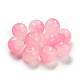 Two Tone Spray Painting Glass Beads GLAA-L046-03G-1
