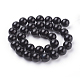 Natürlichen Obsidian Perlen Stränge X-G-G099-12mm-24-2
