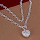 Popular Silver Color Plated Brass Cable Chain Necklaces NJEW-BB12674-2