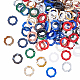 Pandahall elite 300g 10 couleurs anneaux de liaison en acrylique OACR-PH0001-51-1